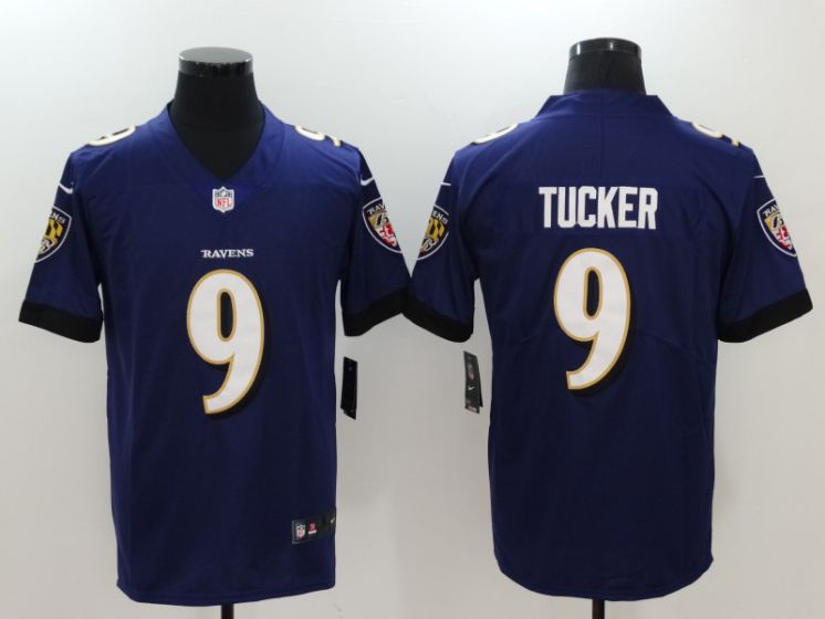 Men Baltimore Ravens 9 Tucker Purple Nike Vapor Untouchable Limited NFL Jerseys